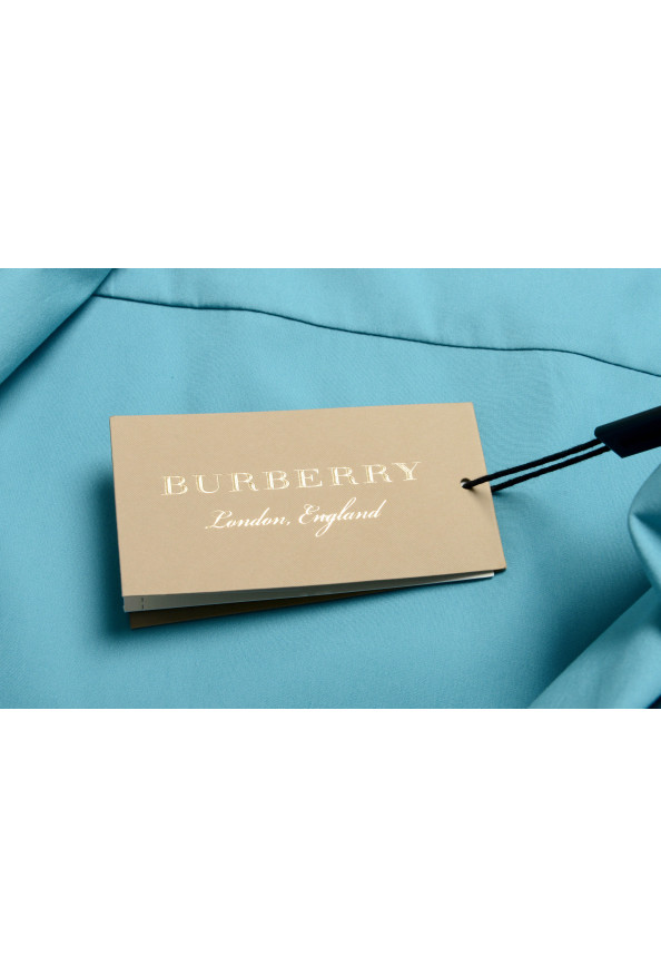 Burberry Men's "CAMBRIDGE" Aqua Blue Long Sleeve Shirt: Picture 7