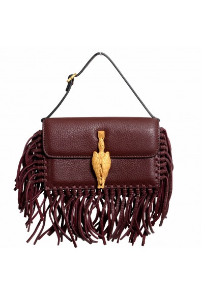 Valentino Garavani Women's 100% Leather Fringe Griffin Handbag Clutch Bag
