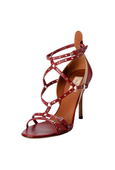 Valentino Garavani Women's Leather Strappy Two Tones High Heels Open Toe Shoes