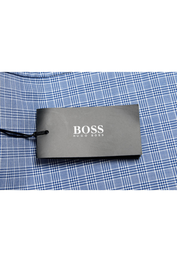 Hugo Boss Men's "Jason" Slim Fit Plaid Long Sleeve Dress Shirt: Picture 7