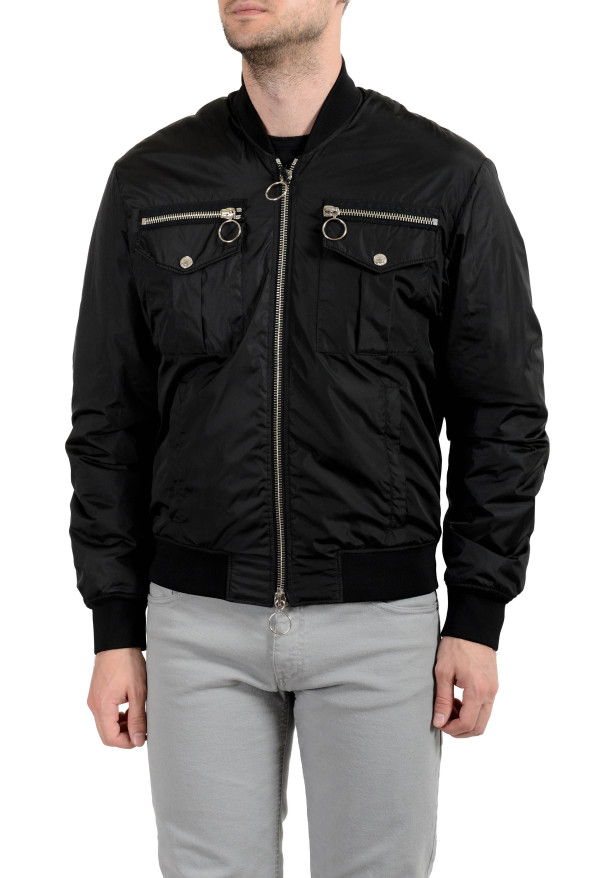Dsquared2 Men's Black Full Zip Bomber Jacket