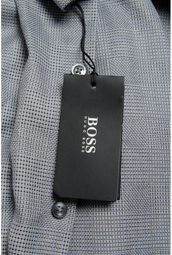 Hugo Boss Men's "Jenno" Slim Fit Plaid Long Sleeve Dress Shirt : Picture 6
