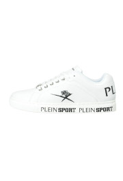 Plein Sport "Julian" White Low Top Fashion Sneakers Shoes: Picture 2