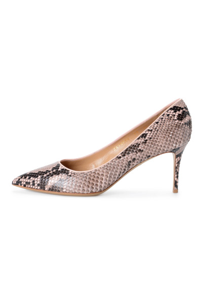 Salvatore Ferragamo "Flore70" Women's Python Skin High Heels Pumps Shoes: Picture 2