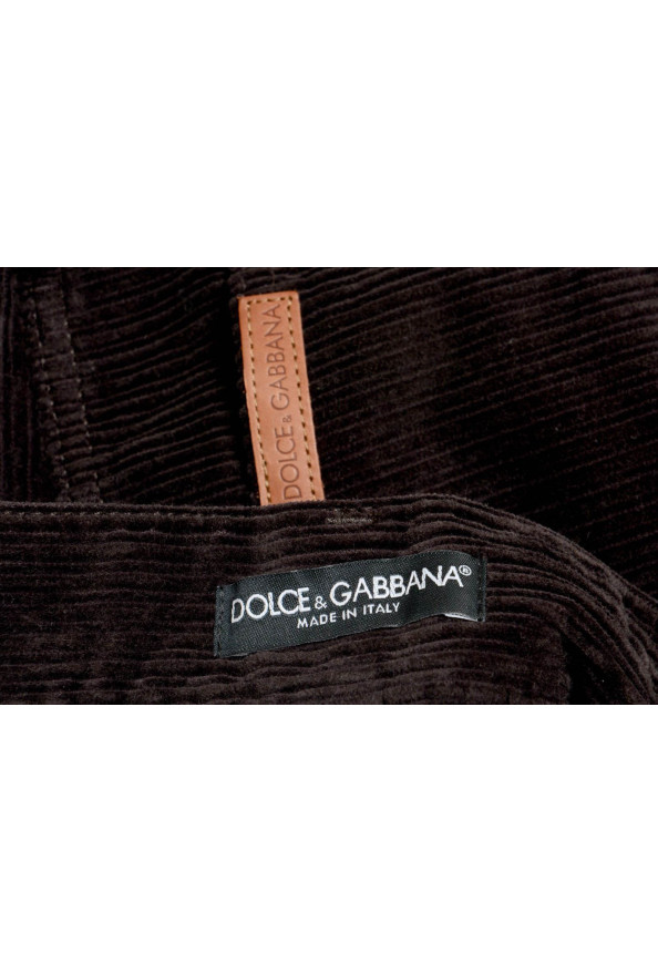 Dolce & Gabbana Men's Dark Brown Corduroy Casual Pants : Picture 4