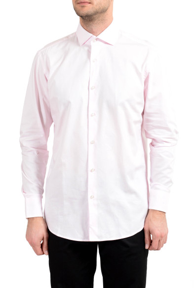 Hugo Boss "Gordon" Men's Regular Fit Pink Button Down Long Sleeve Dress Shirt