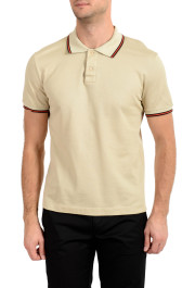 Malo Men's Beige Short Sleeve Polo Shirt
