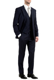 Hugo Boss "Jerron/Lenon1WE" Men's 100% Wool Blue Two Button Three-Piece Suit: Picture 6