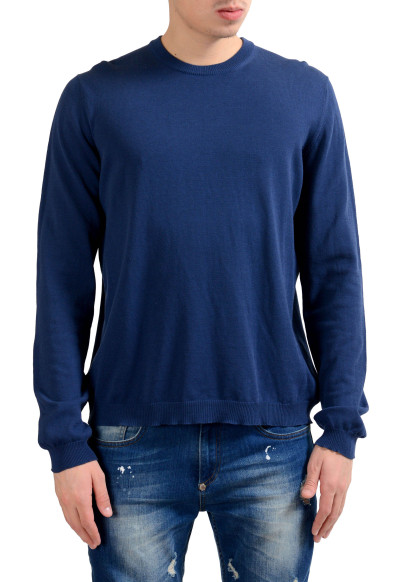 Malo Men's Navy Blue Crewneck Pullover Sweater