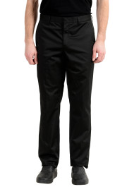Versace Collection Men's Black Stretch Casual Pants