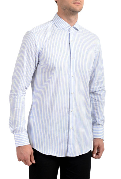 Hugo Boss Men's "Jason" Slim Fit Striped Long Sleeve Dress Shirt 