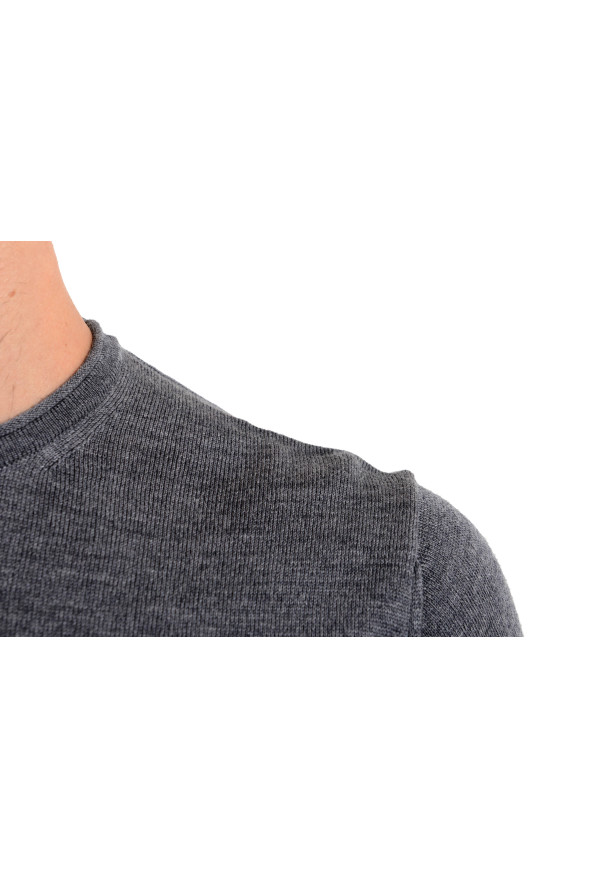 Roberto Cavalli Men's 100% Wool Gray Crewneck Sweater: Picture 3
