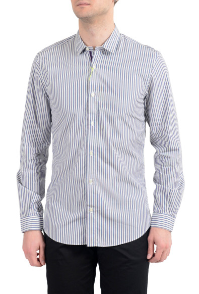 Etro Men's Multi-Color Striped Long Sleeve Button Down Casual Shirt