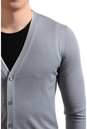 Prada Men's 100% Wool Gray Cardigan Pullover Sweater: Picture 3