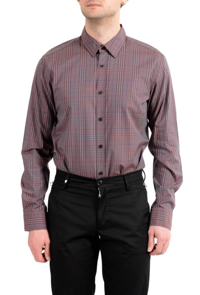 Hugo Boss "Ronni" Men's Slim Plaid Long Sleeve Casual Shirt: Picture 2