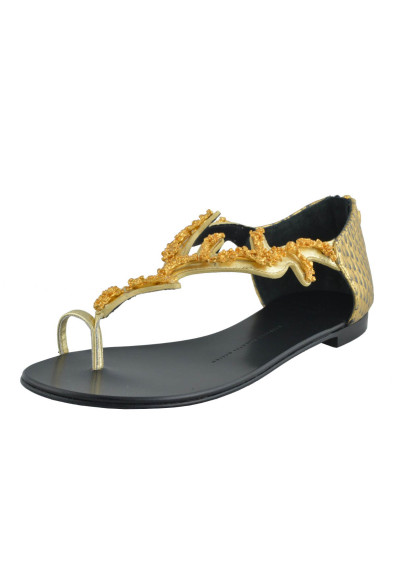 Giuseppe Zanotti Design Women's One Toe Flat Sandal Shoes Size