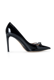Valentino Women's Black Patent Leather High Heel Classic Pumps Shoes: Picture 3