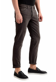 Brunello Cucinelli Men's Dark Brown Slim Fit Jeans: Picture 6