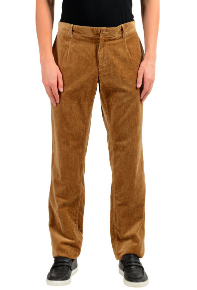 Dolce & Gabbana Men's Brown Velour Casual Pants