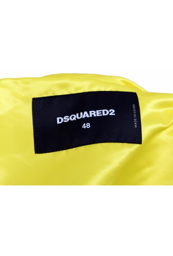 Dsquared2 Men's Bright Yellow Full Zip Down Vest: Picture 5