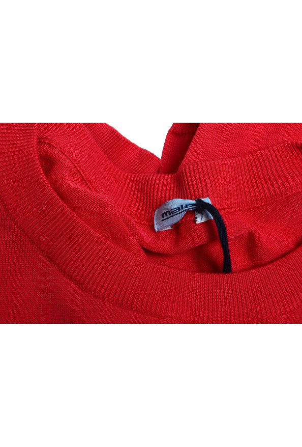Malo Men's Rose Red Crewneck Light Pullover Sweater: Picture 4