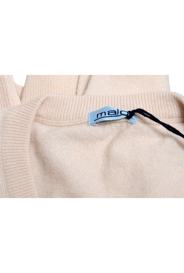 Malo Men's 100% Cashmere Beige V-Neck Pullover Sweater : Picture 3