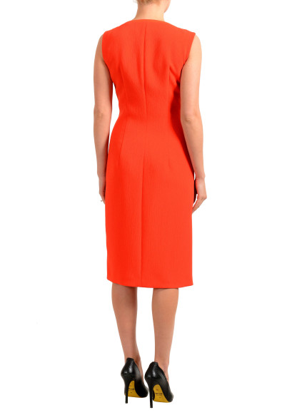 Hugo Boss Women's "Danafea" Orange Sleeveless Pencil Dress: Picture 2