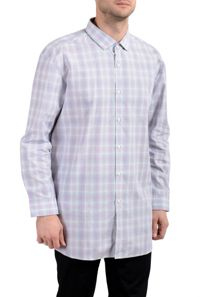 Hugo Boss "EastonX" Men's Plaid Slim Long Sleeve Dress Shirt