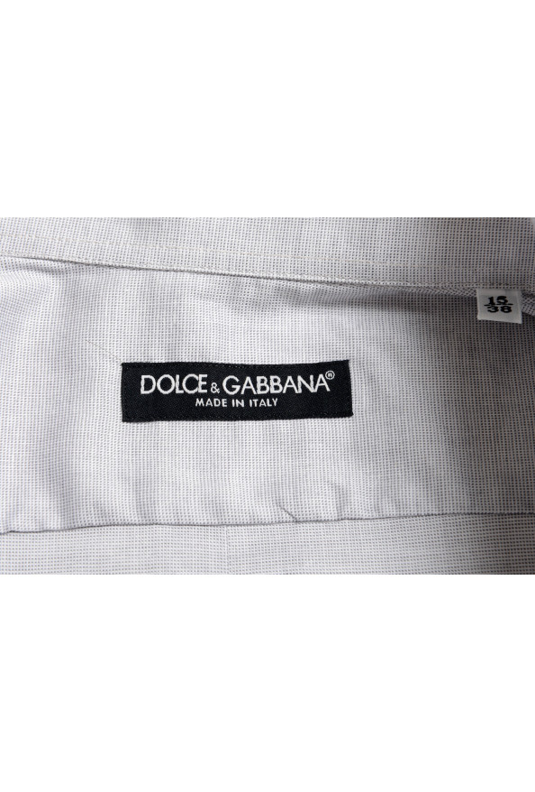 Dolce&Gabbana Men's Gray Stretch Long Sleeve Dress Shirt: Picture 5