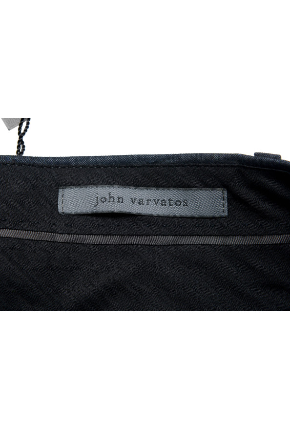 John Varvatos Men's Wool Linen Navy Blue Dress Pants: Picture 4