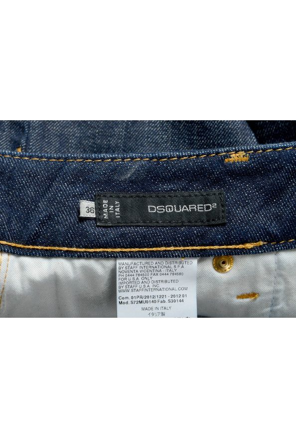 Dsquared2 Women's Dark Wash Denim Bermuda Shorts : Picture 4
