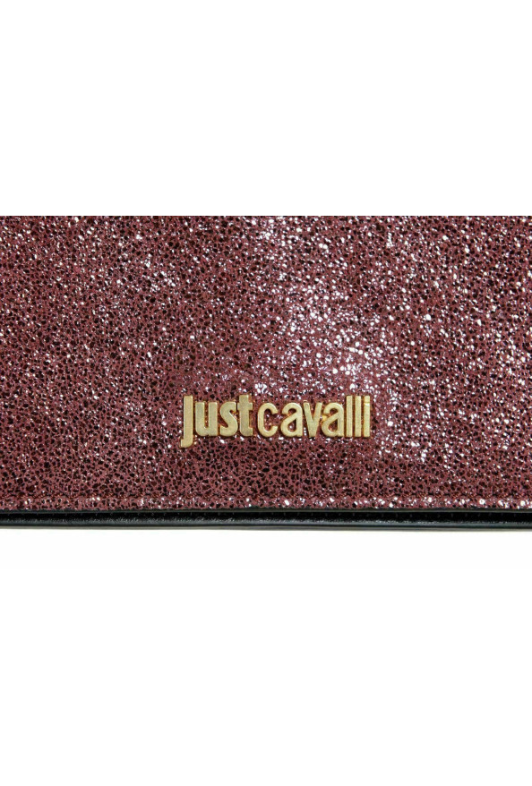 Just Cavalli 100% Leather Red Black Women's Clutch Shoulder Bag: Picture 7