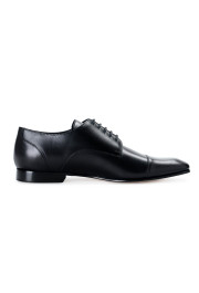 Versace Men's Black Leather Lace Up Oxfords Dress Shoes: Picture 5