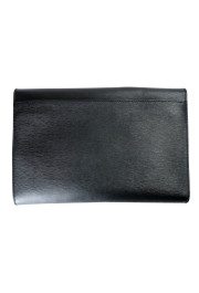Versace Women's Black Textured Leather Clutch Bag: Picture 6