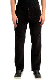Dolce & Gabbana Men's Dark Brown Corduroy Casual Pants 