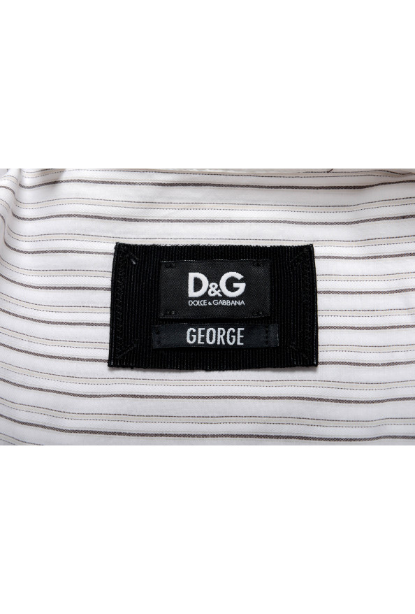 Dolce&Gabbana D&G "George" Men's Striped Long Sleeve Dress Shirt: Picture 6