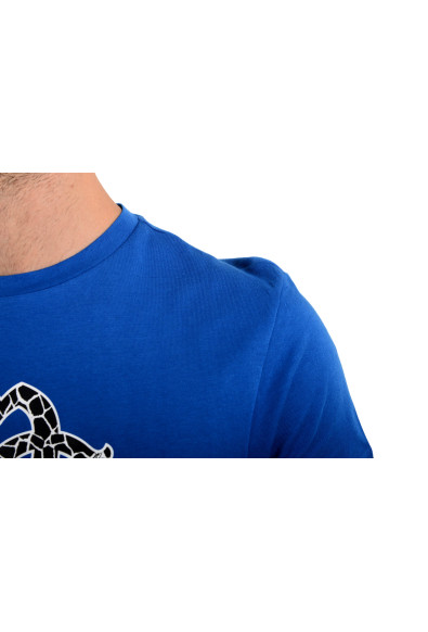 Roberto Cavalli "Beachwear" Men's Blue Graphic Print T-Shirt: Picture 2
