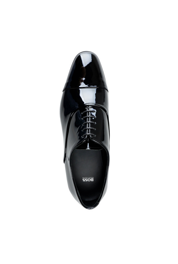 Hugo Boss Men's "Portland_Oxfr_pactns" Black Patent Leather Oxfords Shoes: Picture 3