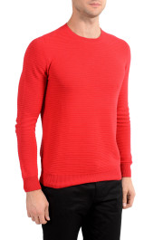Malo Men's Red Ribbed Crewneck Sweater: Picture 2