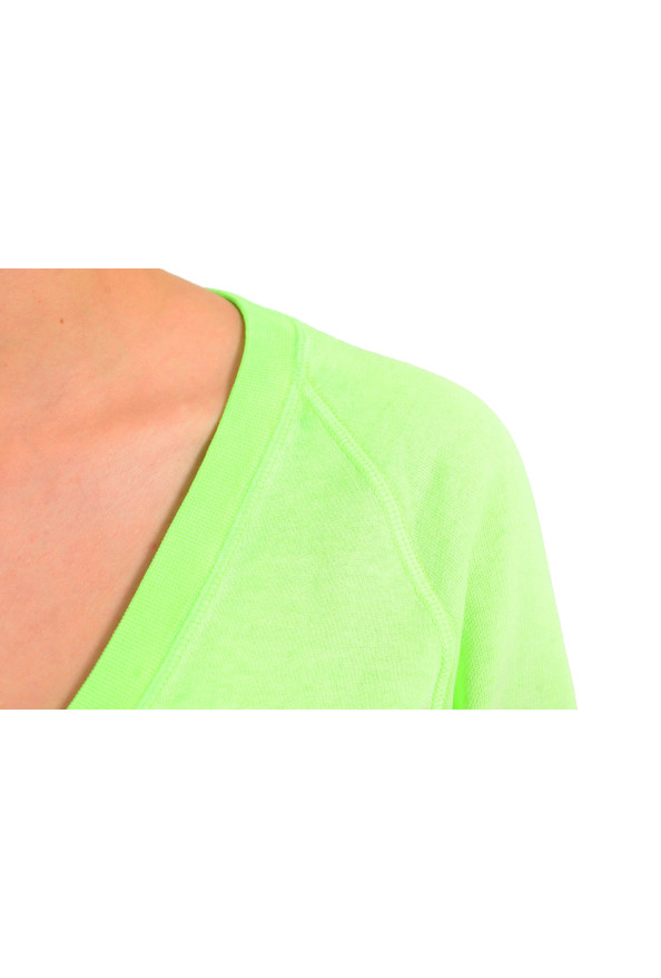 Dsquared2 Women's Green V-Neck Sweatshirt: Picture 3