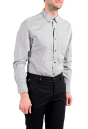 Burberry Men's "Fred" Houndstooth Long Sleeve Button Down Shirt: Picture 2