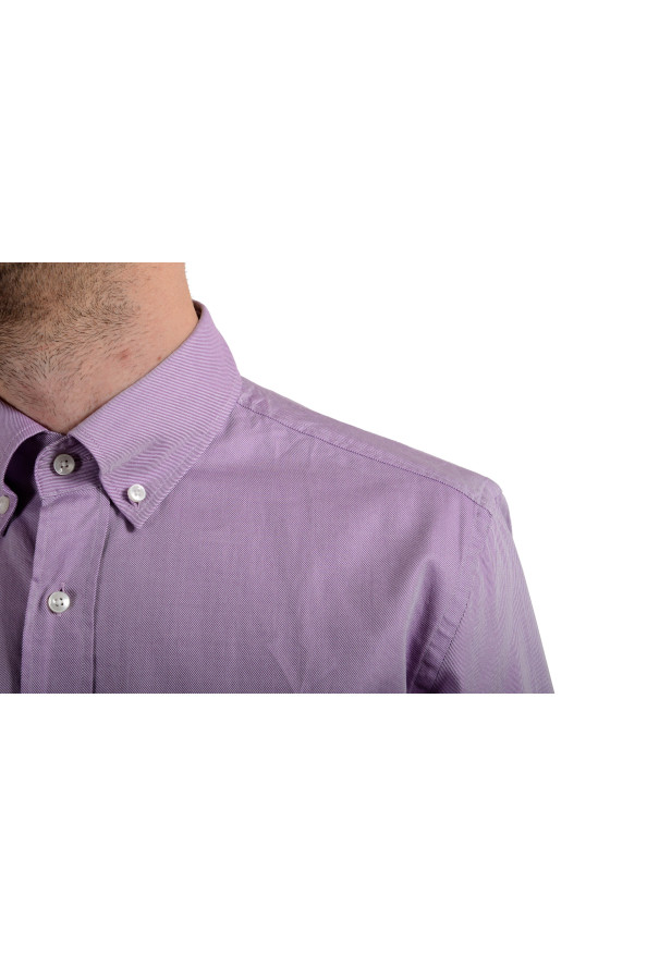 Hugo Boss Men's "Jpakim" Slim Fit Purple Long Sleeve Dress Shirt: Picture 5