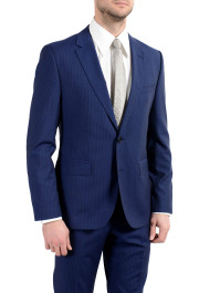 Hugo Boss "C-Jeffery/C-Simmon" Men's 100% Wool Blue Striped Two Button Suit: Picture 7