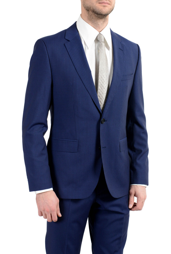 Hugo Boss "C-Jeffery/C-Simmon" Men's 100% Wool Blue Striped Two Button Suit: Picture 7