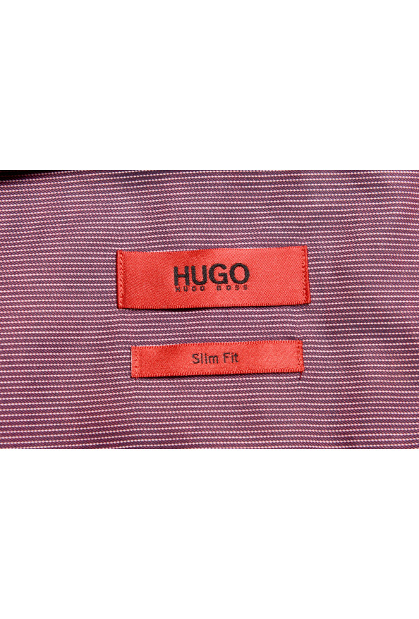 Hugo Boss Men's "EagelX" Slim Fit Striped Long Sleeve Dress Shirt: Picture 7