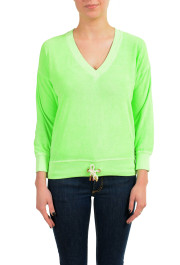 Dsquared2 Women's Green V-Neck Sweatshirt