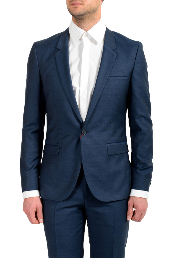 Hugo Boss "Arti/Hesten191E4" Men's 100% Wool Extra Slim One Button Suit: Picture 6