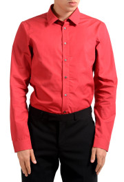 Jil Sander Men's Red Long Sleeve Dress Shirt : Picture 4