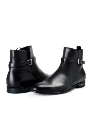 Prada Men's "2TC029" Black Leather Ankle Boots Shoes: Picture 5