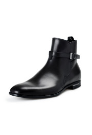 Prada Men's "2TC029" Black Leather Ankle Boots Shoes